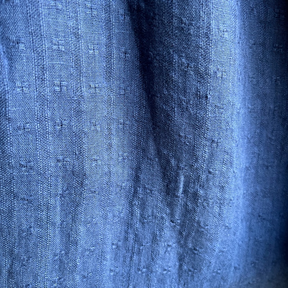 FLAX Vinatge Linen Blue Pants - Picture 4 of 5